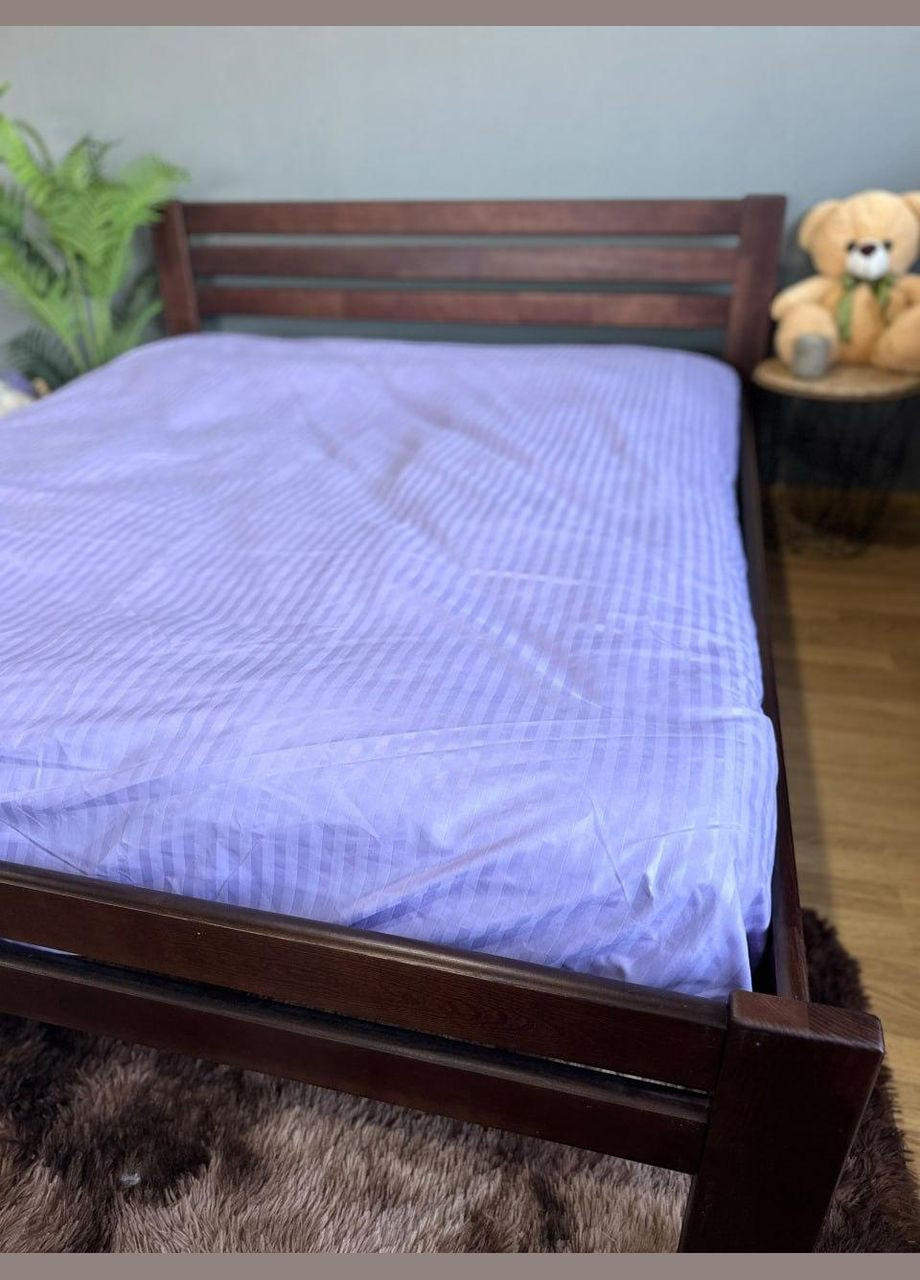 Наматрасник на резинке Односпальный 90х200х25 Сиреневый No Brand (342097531)