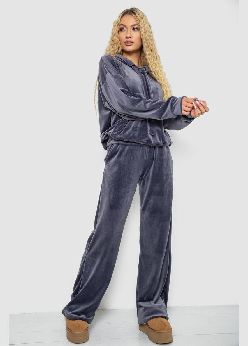 Спортивный костюм женский велюровый свободного кроя, 241R2001-20 Ager (317453250)