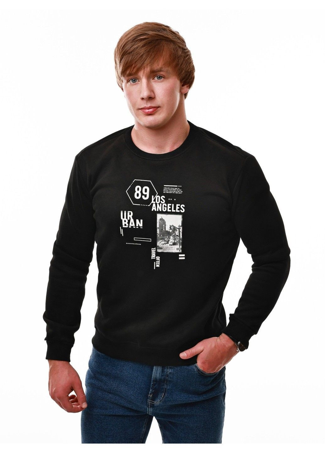 Чорний світшот чоловічий (366152362)