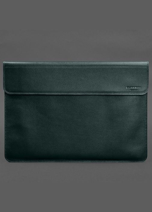 Шкіряний чохол-конверт на магнітах для MacBook Pro 15 (2023) Зелений (A-028791) BlankNote (329742933)