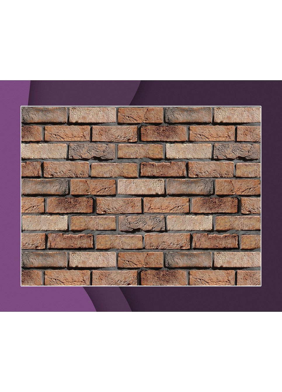 Фотофон у стилі індастріал з червоною цегляною стіною та дерев’яною підлогою в стилі старої фарби 60×90 см, №57369 PhotoVinyl (354715039)