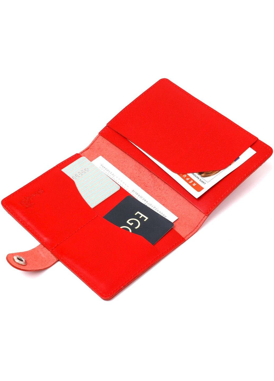 Практичний шкіряний тревел-кейс 16524 Червоний Shvigel (297983192)