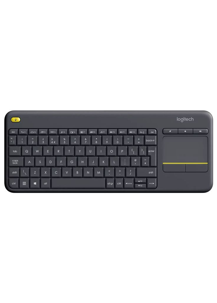 Клавіатура (920-007145) Logitech K400 Plus Touch Wireless UA Black (300794326)