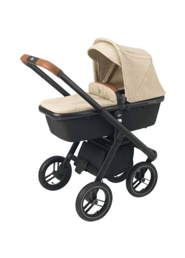 Коляска универсальная 2 в 1 PURO URBAN, цвет молочный с черным на черном шасси (N900-43/A) Neonato (363256768)