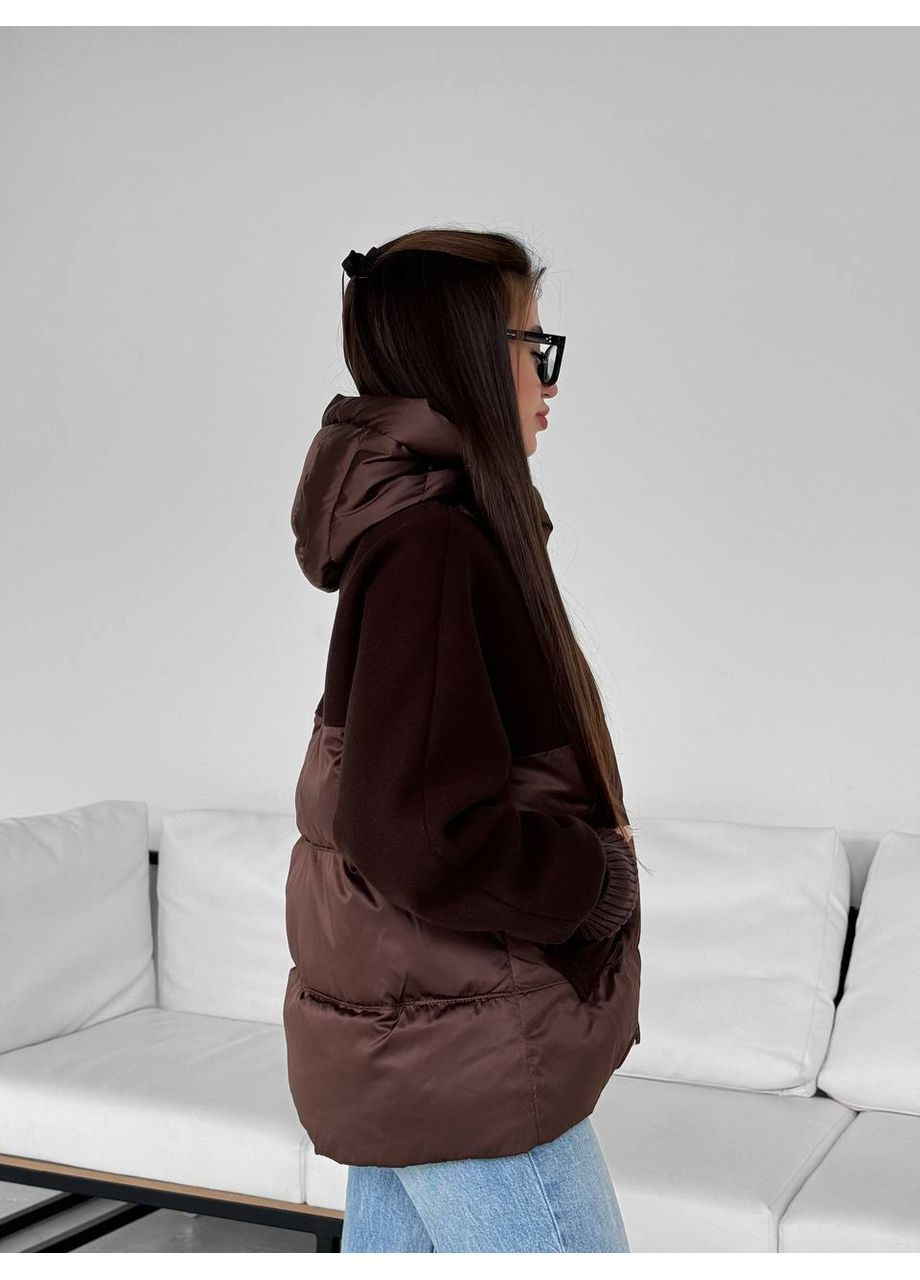 Коричнева жіноча куртка демісезонна SK