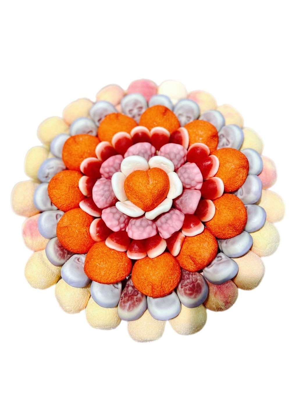 Сладкий букет из мармелада и маршмелоу Рассвет - 2 Мармеладный Кот 1 кг Мармеладний Кіт (315427626)