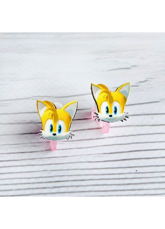 Детские серьги клипсы Тейлз (принт k_044) CASE CONTROL (355389088)