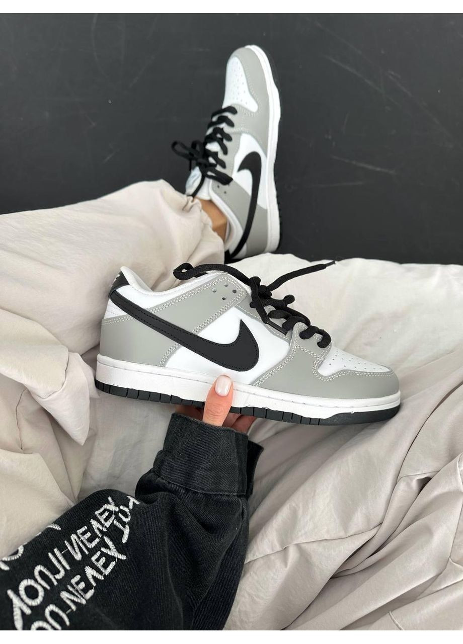 Серые демисезонные кроссовки мужские nike sb dunk low smoke grey найк сб данк No Brand