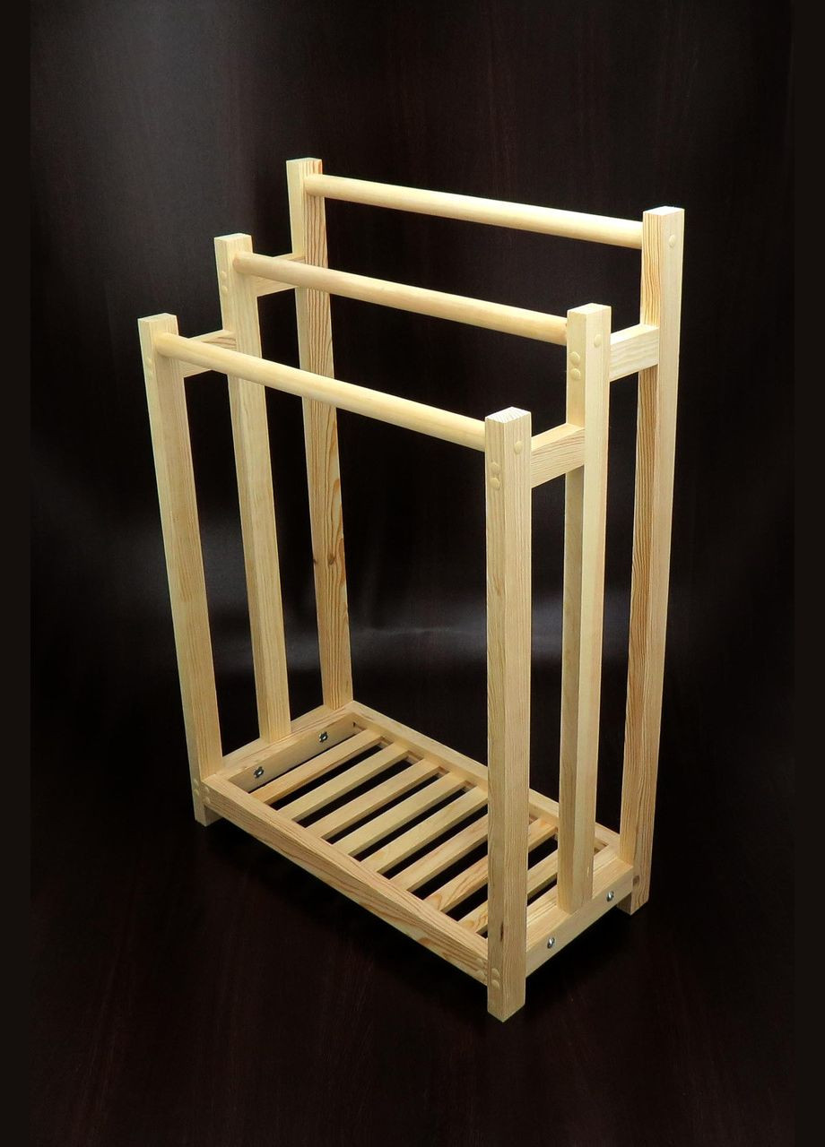 Стойка-вешалка напольная из дерева Твинпикс бланже (СШВ-00801) No Brand (328210234)