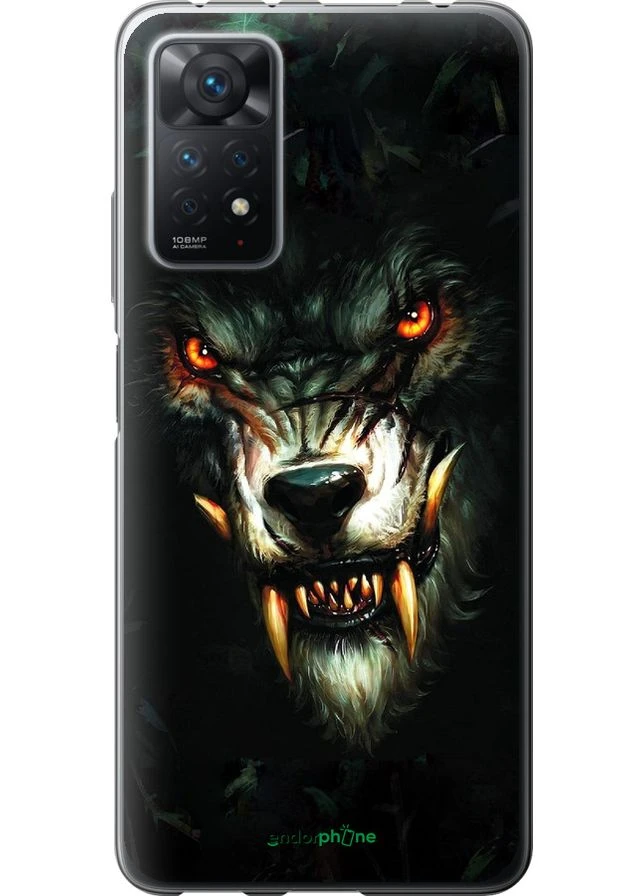 Чехол на Xiaomi Redmi Note 11 Pro "Дьявольский волк" "833u-2512-70447" Endorphone (372493051)