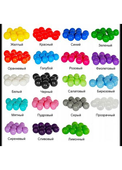 Сухой бассейн круглый, мятный 80 см No Brand (303281453)