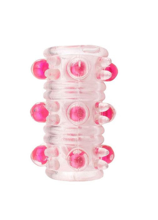 Эластичная рельефная насадка на член - 5,5*4,2 см No Brand (369152864)