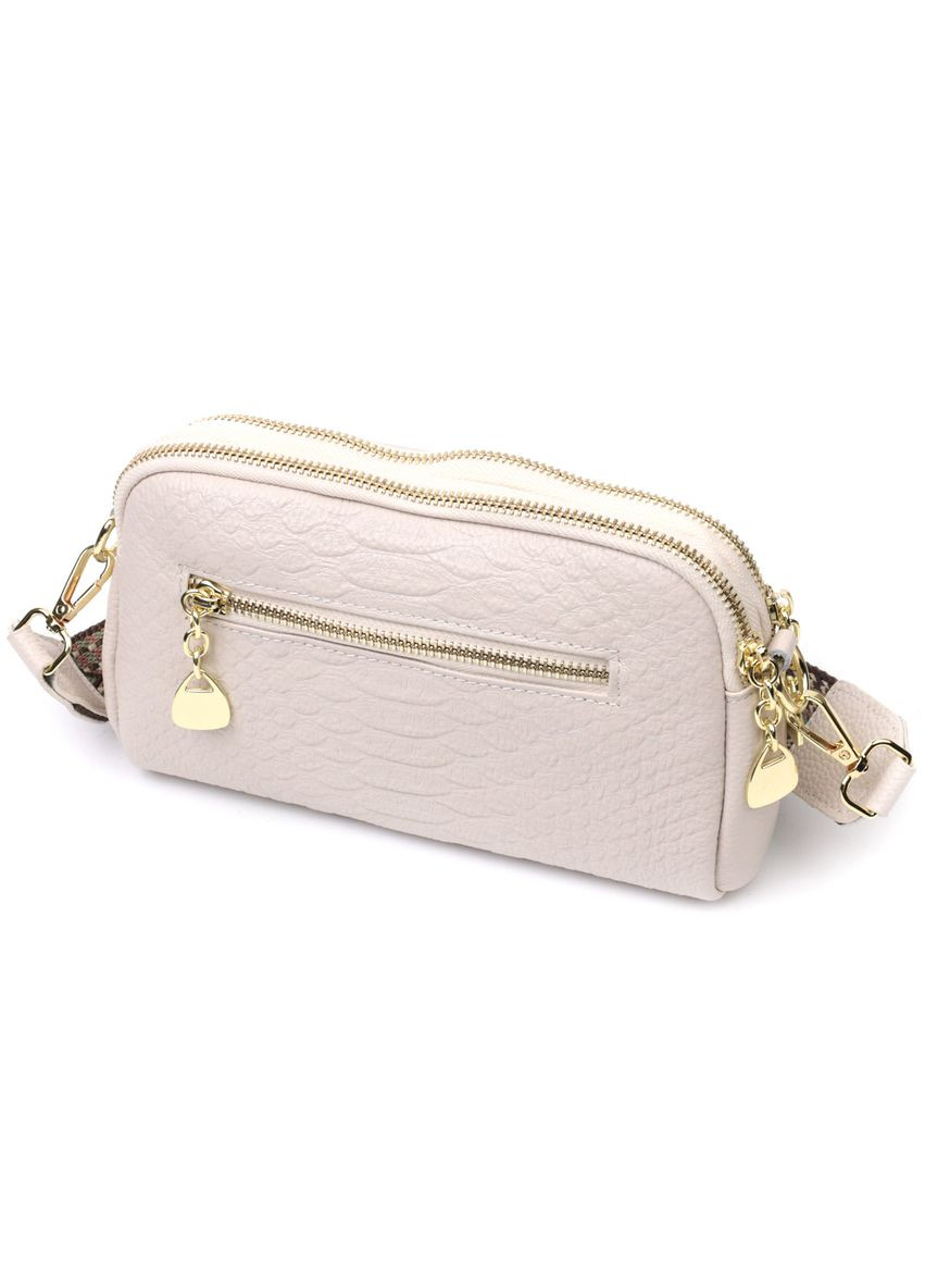 Сумка через плече жіноча на два відділення шкіряна 22357 Vintage (302008033)