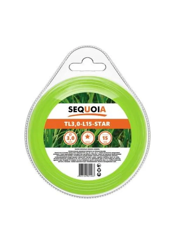 Жилка косильна 2.4 мм * 15 мм, зірка (TL2.4-L15-Star) Sequoia (399300435)