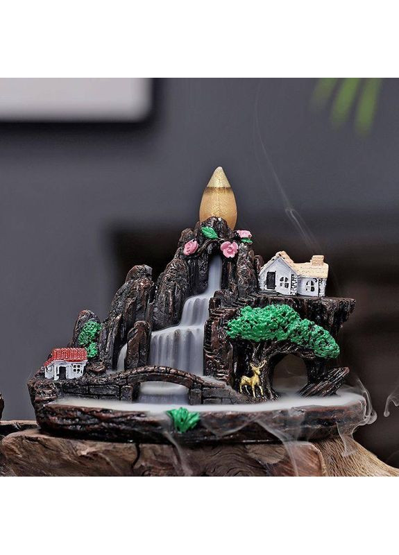 Керамическая горелка для благовоний жидкий дым "Сказочная страна" +20 конусов No Brand (295012711)