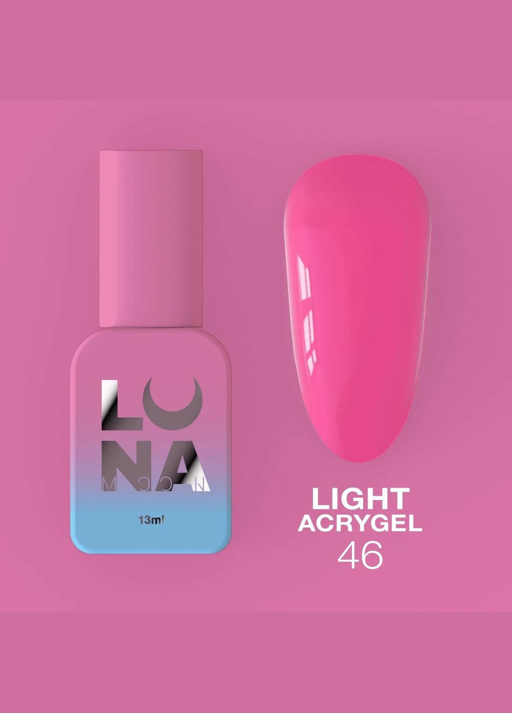 Жидкий Гель Moon Light Acrygel №46, 13 ml Luna (306547588)
