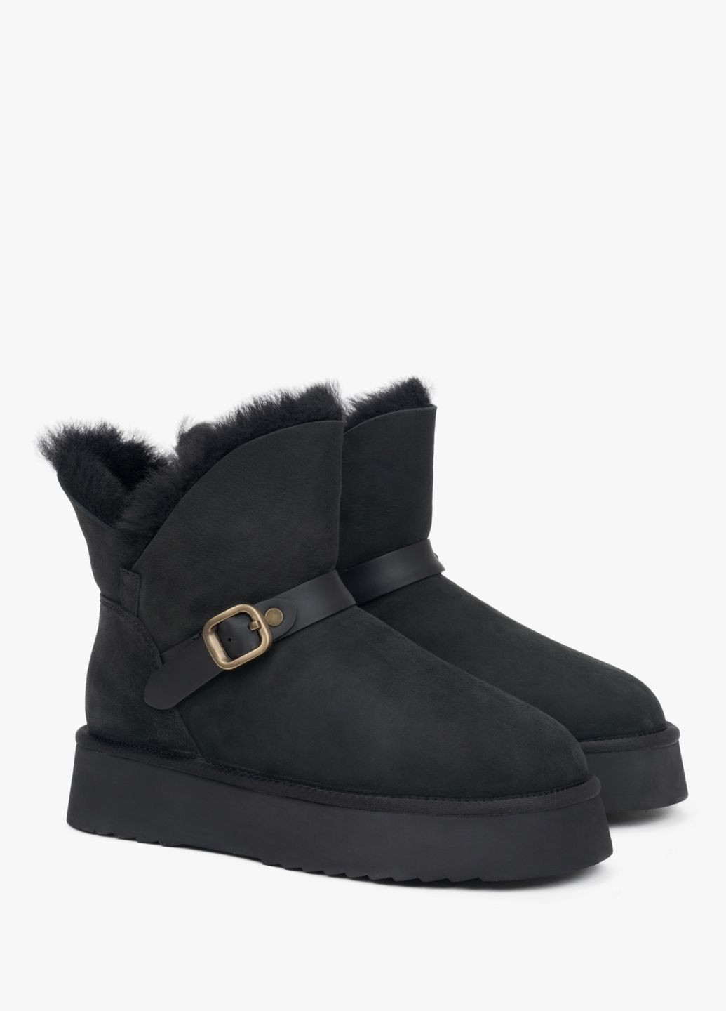 Угги, цвет черный Estro (324064239)