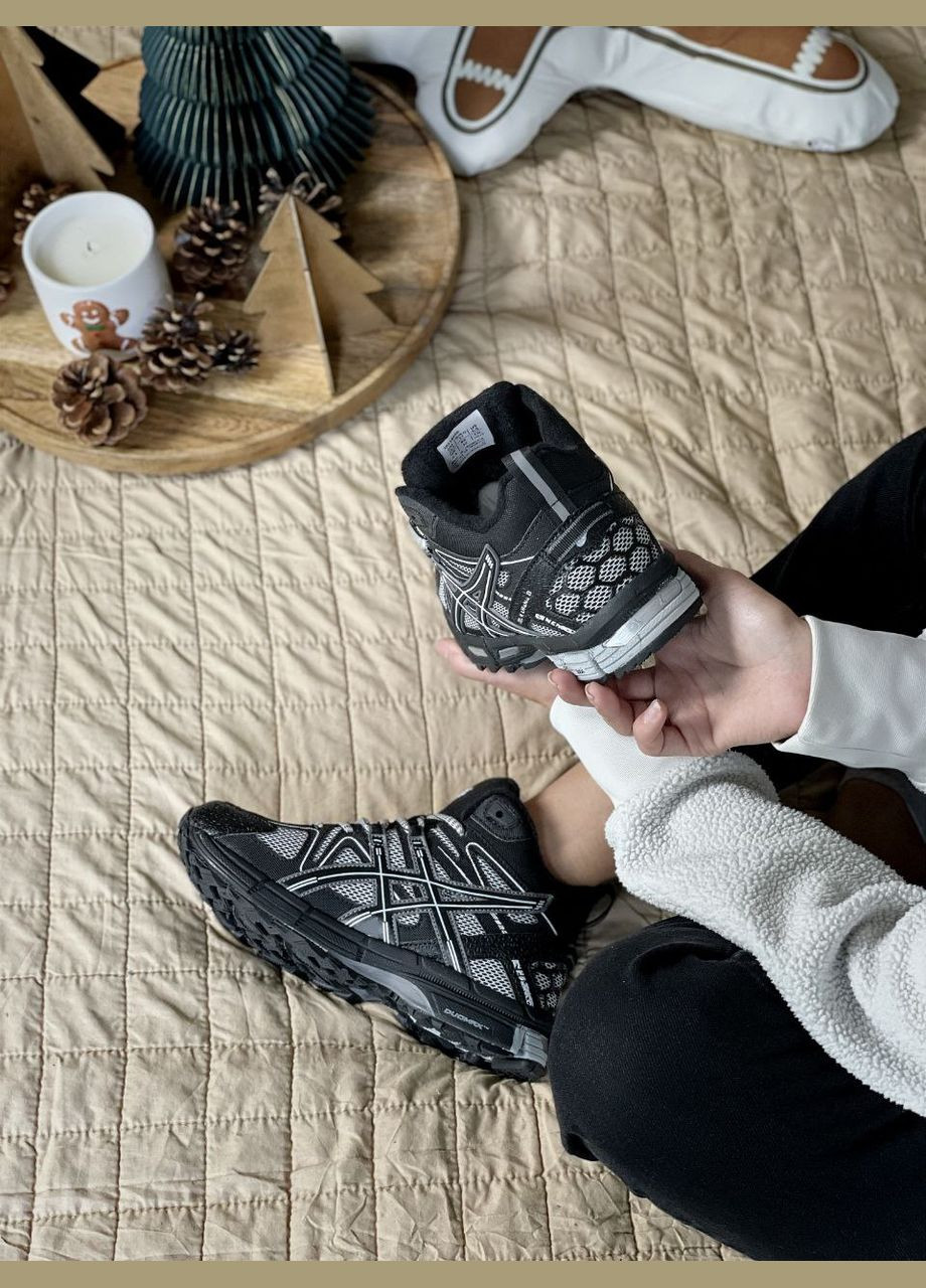 Кросівки зимові жіночі і чоловічі Asics Gel-Kahana 8 winter fur gray | Асікс Гель-Кахана 8 сірі всередині хутро No Brand сірі зими (307827383)