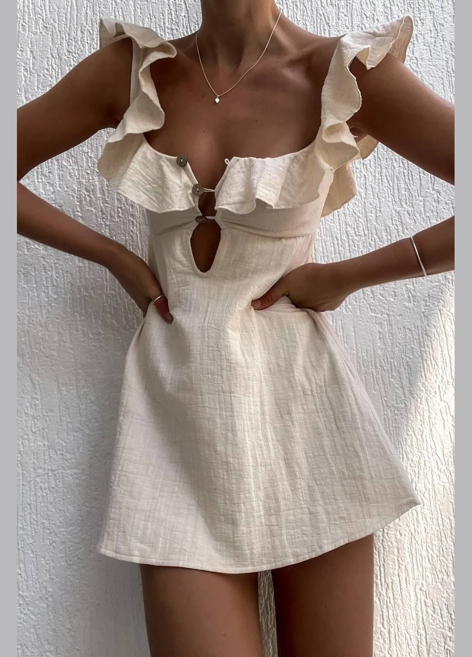 Бежева ділова, повсякденний, кежуал, вечірня жіноча сукня Україна