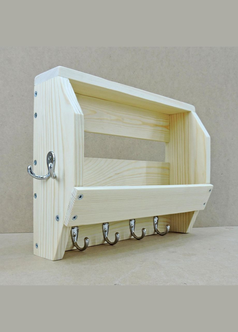 Вішалка для одягу з дерева Монреаль бланже (ВДО-000201) No Brand (327847047)