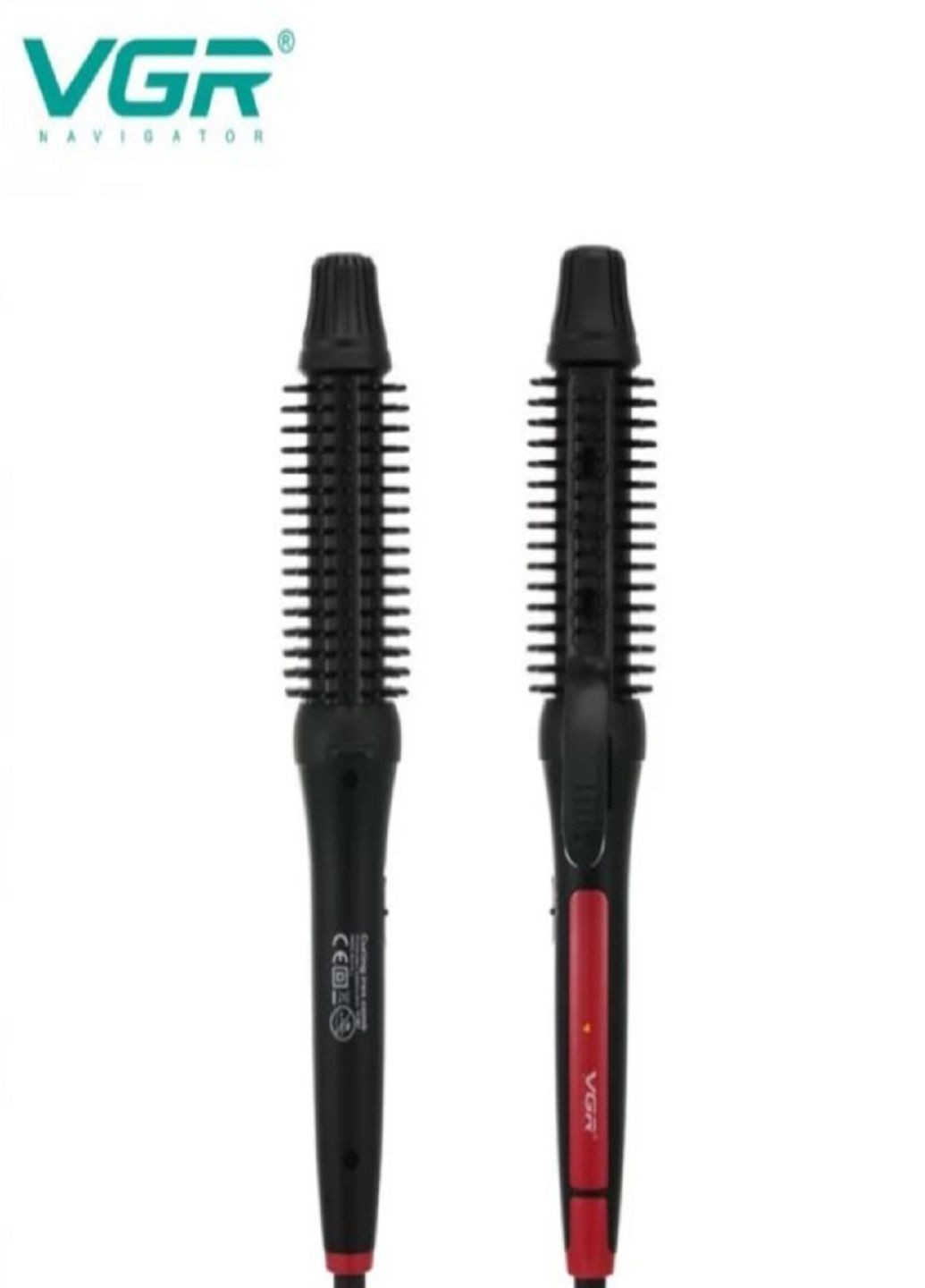 Электрогребешок плойка для укладки волос V 582 для завивки накрутки локонов Черный VGR (302243352)
