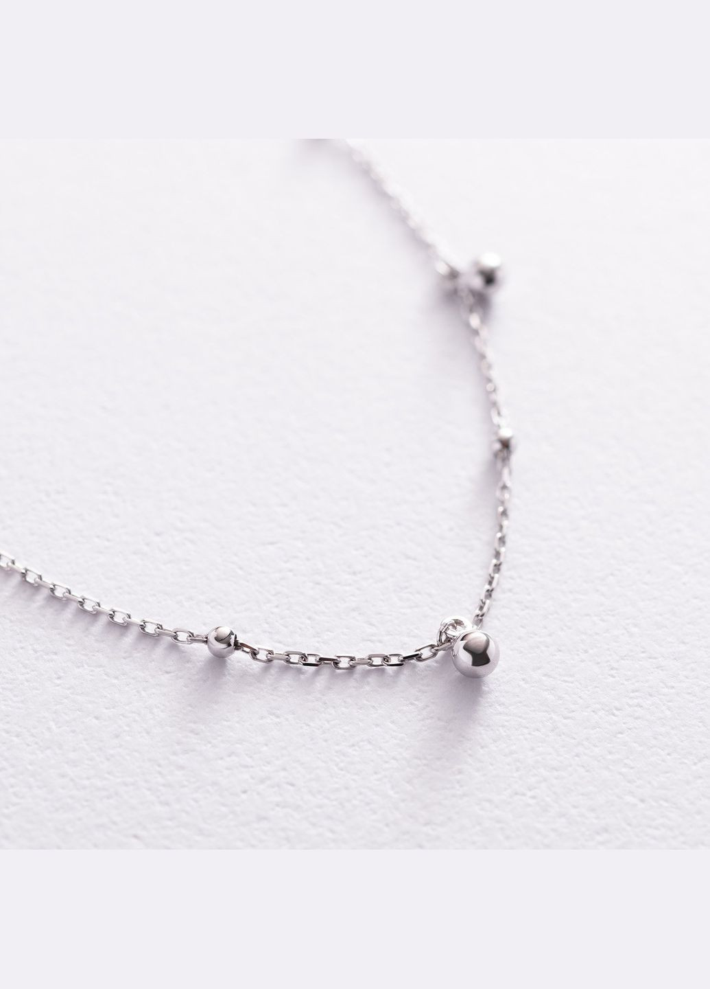 Золотий браслет Кульки на ногу б04808 25 25 Oniks (264644259)