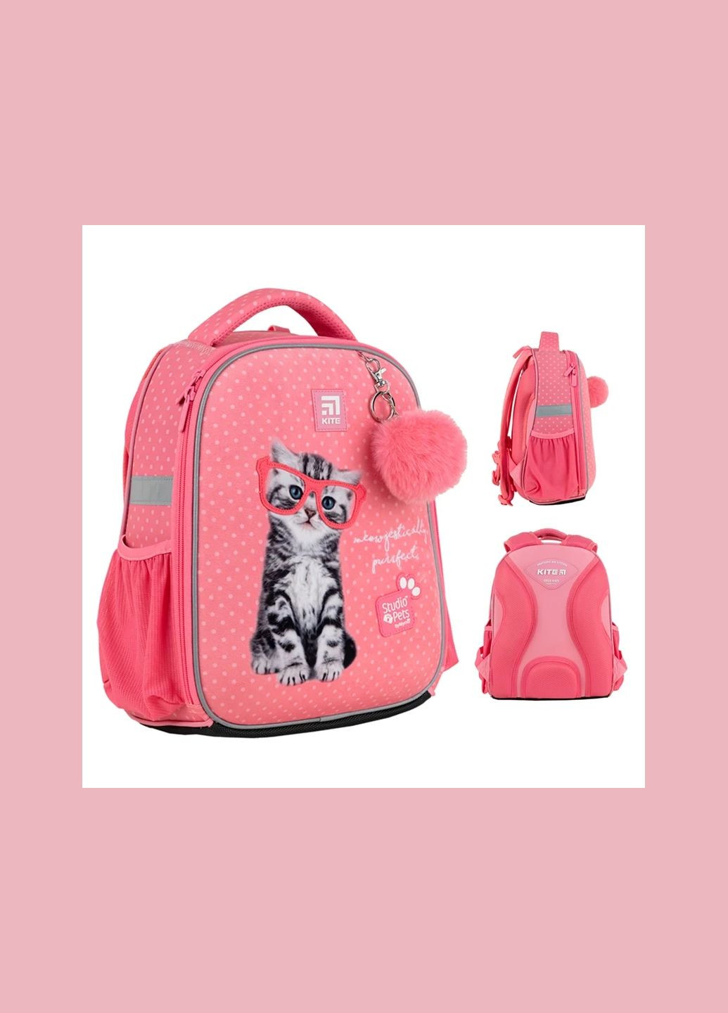 Рюкзак школьный каркасный Education Studio Pets SP24-555S-2 Kite (301212690)