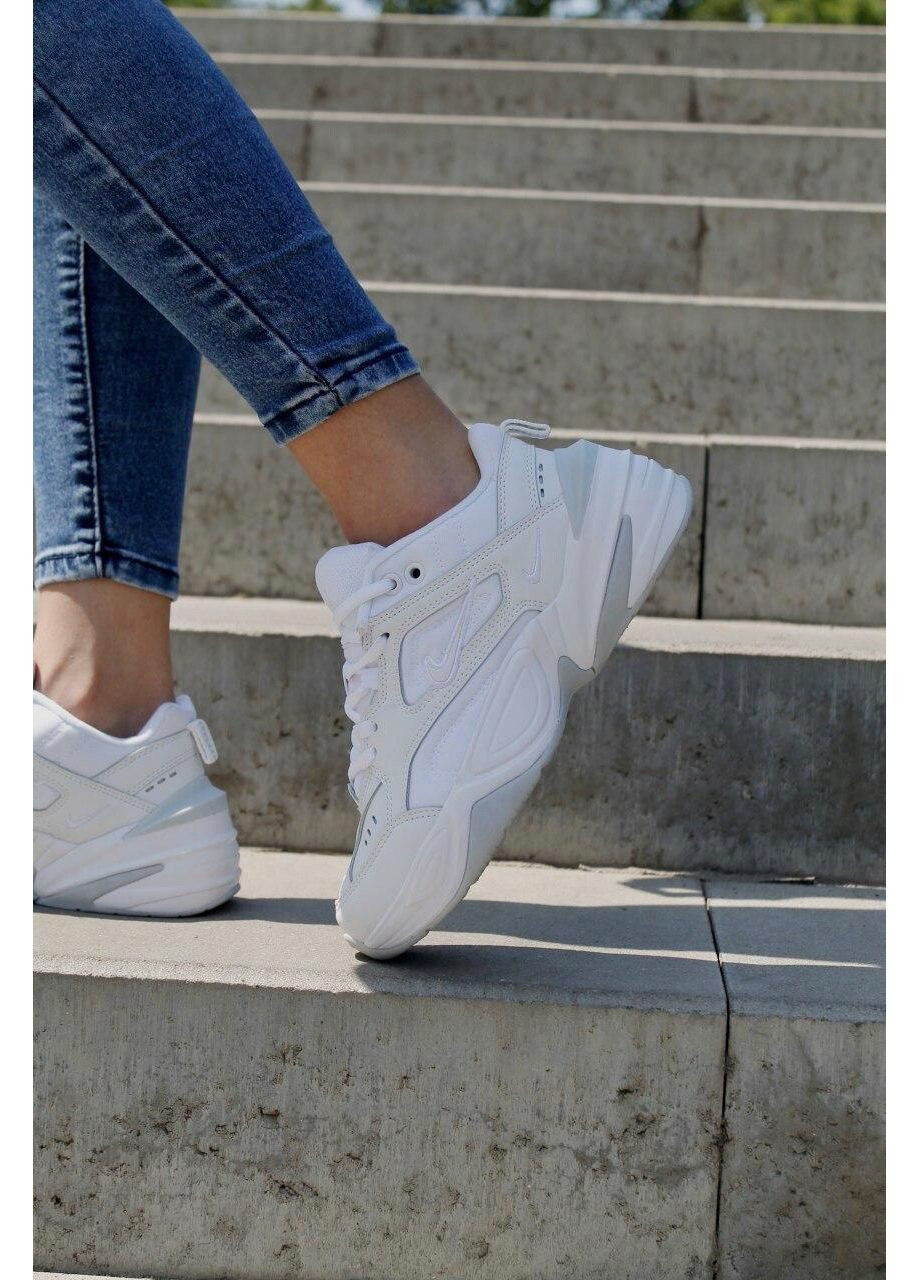 КРОССОВКИ ЖЕНСКИЕ NIKE M2K TEKNO WHITE 2 НАЙК М2К ТЕКНО No Brand белые демисезоны (367168837)