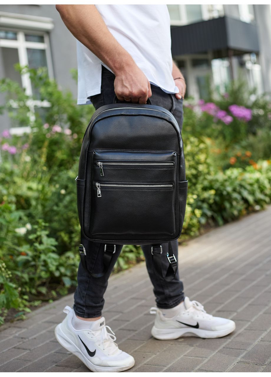 Городской мужской рюкзак из натуральной кожи 41х30х17, сумка для ноутбука и документов, No Brand (359380806)