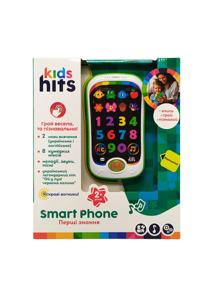 Детский музыкальный телефон "Kids Hits" KH03-002 на украинском языке Bambi (300388871)