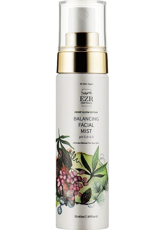 Балансировочный тоник-мост для лица Balancing Facial Mist 50ml (950333-6289) EZR Clean Beauty (369490110)