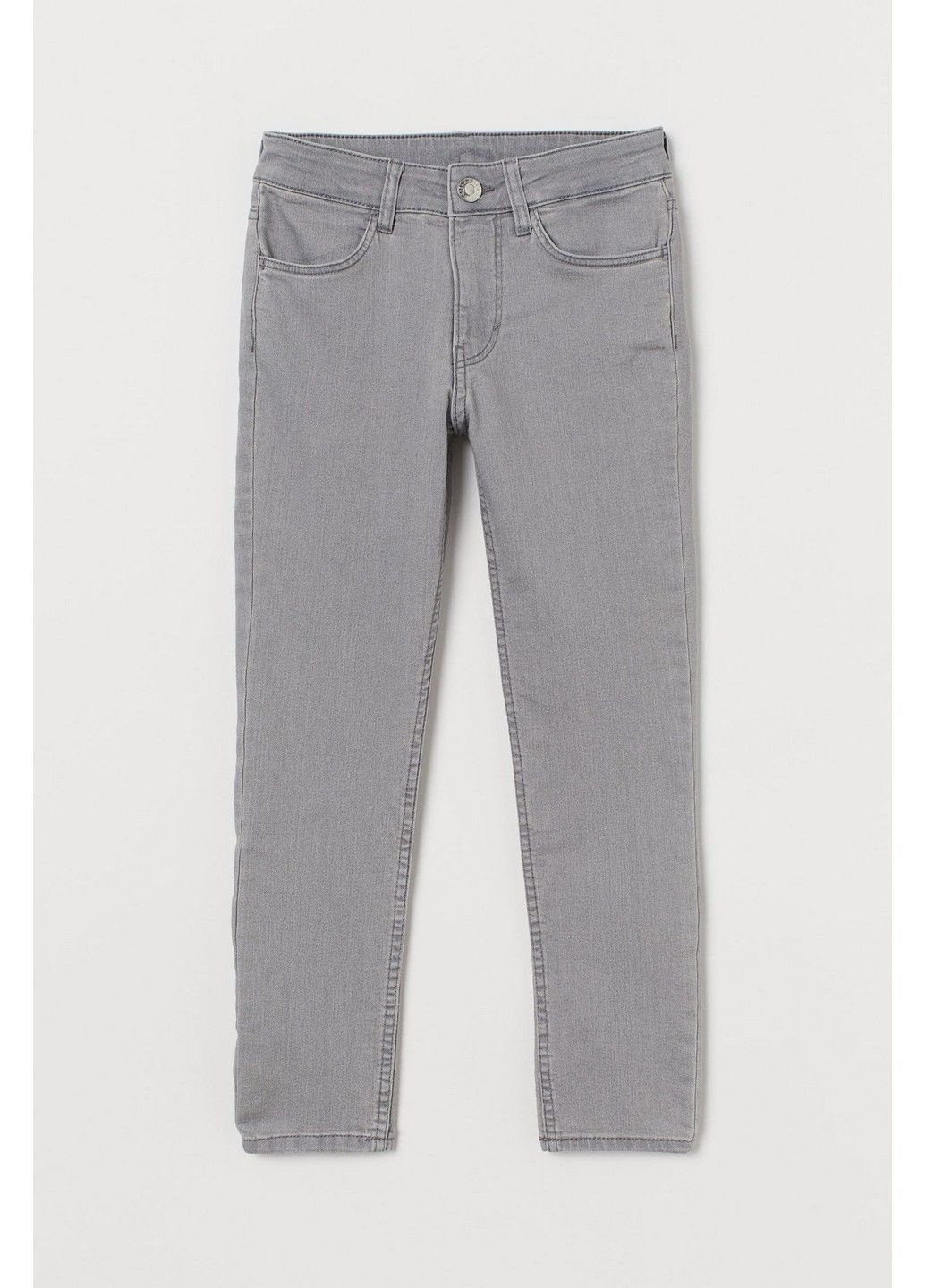 Серые джинсовые демисезонные брюки H&M