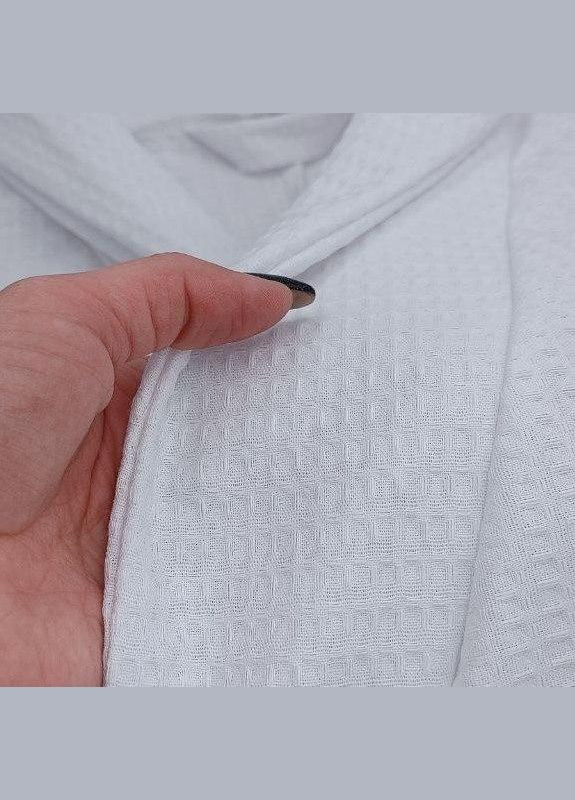 Вафельный халат Кимоно размер (50-52) L 100% хлопок белый (LS-0402) Luxyart (302673677)