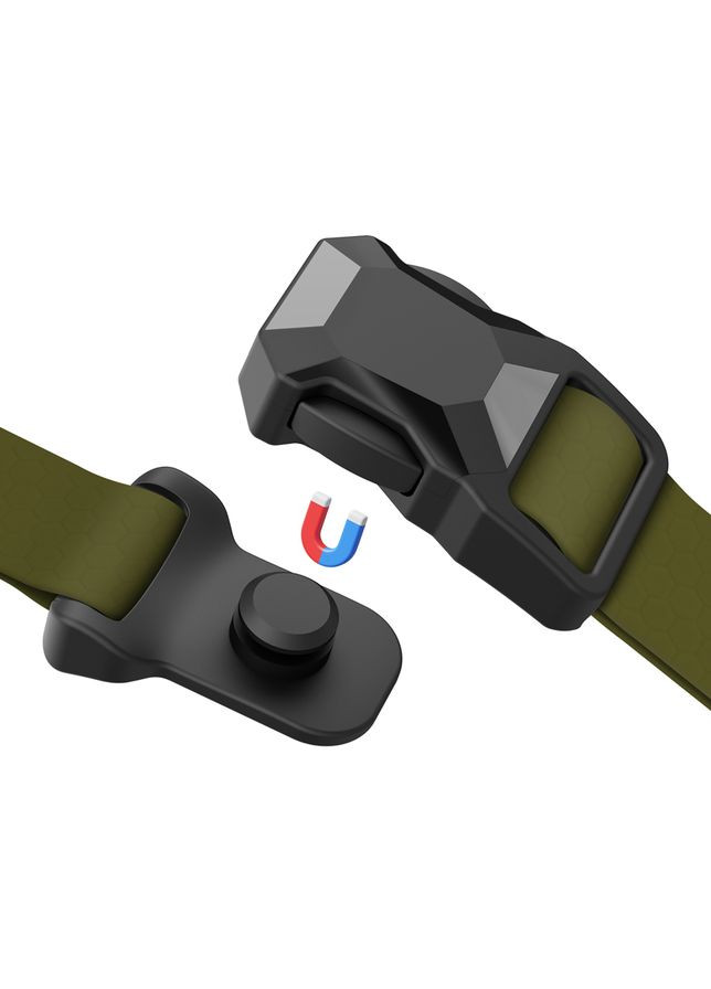 Ошейник для собак водостойкий Magnet, магнитная пряжка-фастекс,, Ш 20 мм, Дл 28-40 см, WAUDOG (330365188)