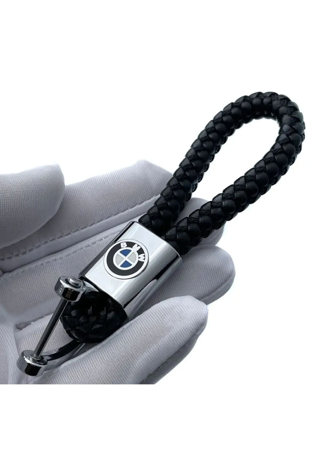 Підвіска для ключів з логотипом авто Брелок із плетеної шкіри з емблемою машини No Brand (318359498)