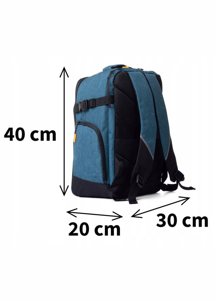 Рюкзак PL01 для ручной клади Ryanair Wizz Air 40х30х20 водостойкий черный RGL (338198687)