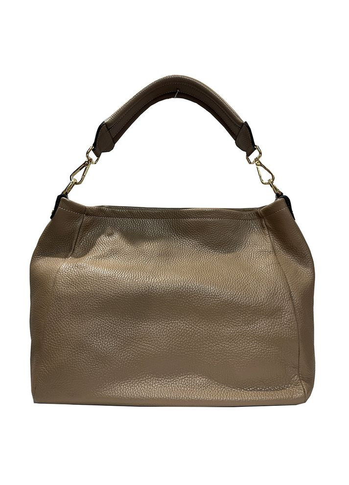 Сумка жіноча шкіряна бежева італійська класична (Д/Ш/В) 31/14/24(см) Felicita (336377614)