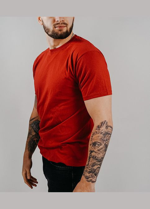 Темно-червона футболка чоловіча valueweight (061036e3ml) з коротким рукавом Fruit of the Loom