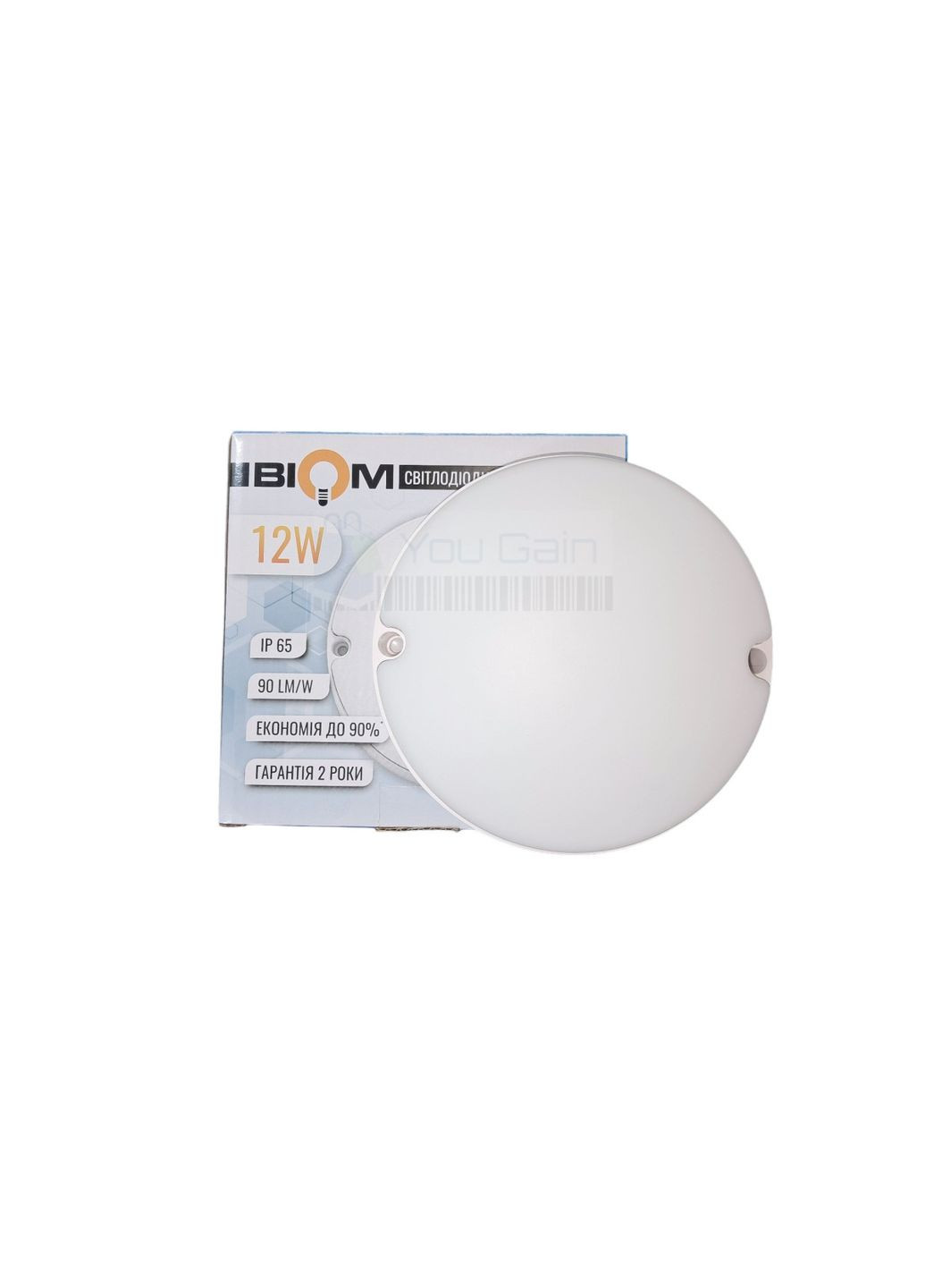 Світильник світлодіодний ЖКХ MPL-R12-6 12Вт 6000К, коло BIOM (366298133)