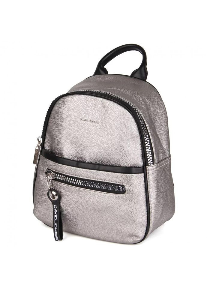 Рюкзак жіночий на 1 відділення розмір 23×28×12 см 6704-4 колір срібло David Jones (314808876)