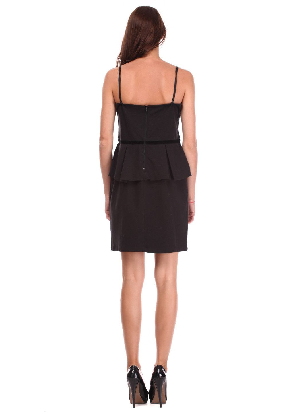 Чорна повсякденний сукня чорний Naf Naf однотонна