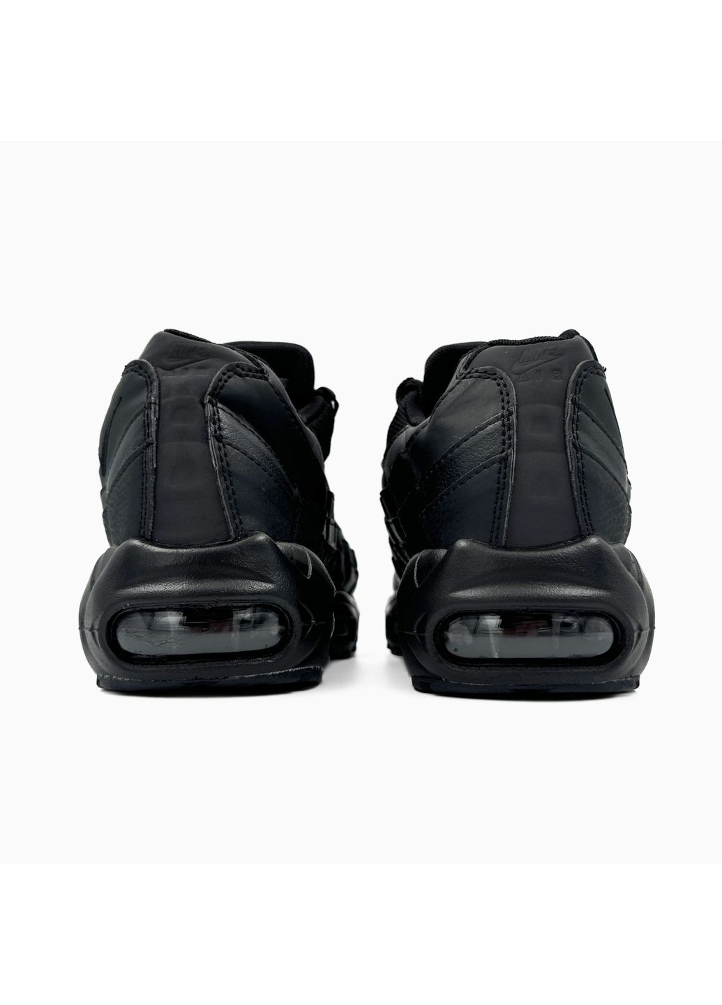 Черные демисезонные кроссовки мужские nike air max 95 black найк аир макс 95 No Brand