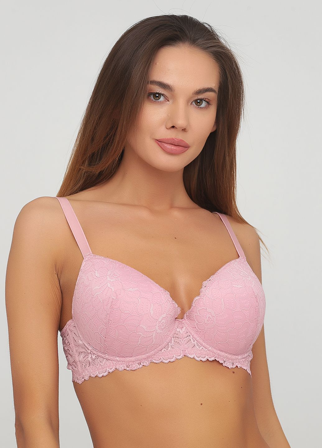Розовый бюстгальтер 121 розовый MaiSa