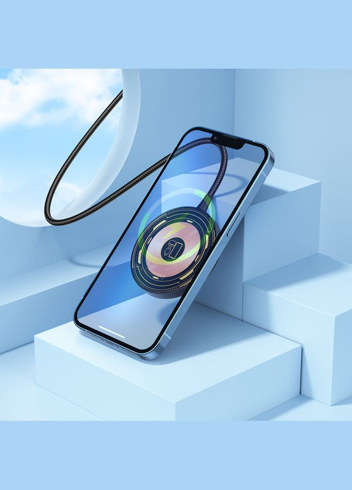 Бездротова зарядка 3в1 CW45 Discovery Edition 3-in-1 magnetic Чорний Hoco (337350846)