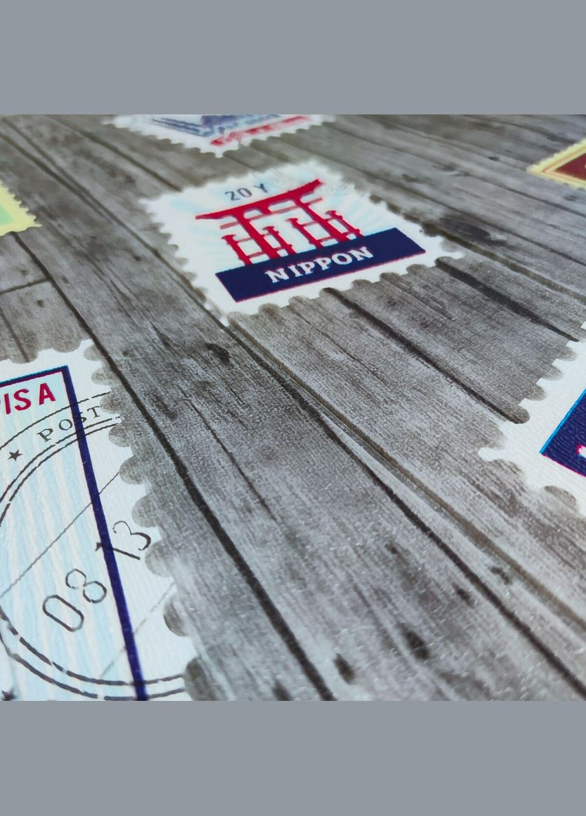 Самоклеющаяся 3D панель 700х700х4мм Почтовые марки (091) SW-00001152 Sticker Wall (327088999)