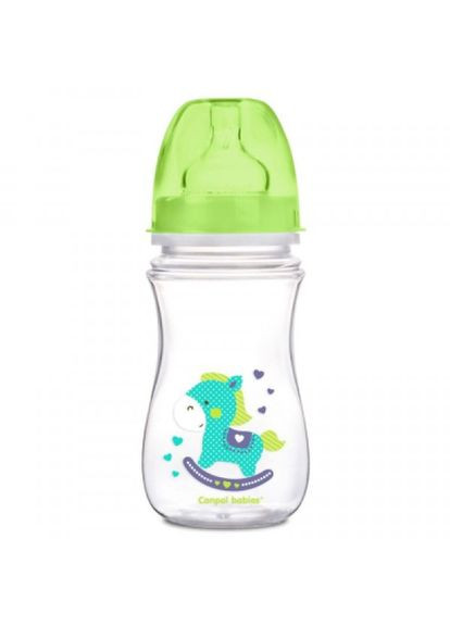 Пляшечка для годування (35/206) Canpol Babies easystart кольорові звірята 240 мл бірюзова (268147642)