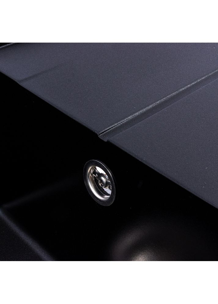 Гранітна мийка для кухні SOLID 7843 матова Чорний Valeso (358059530)