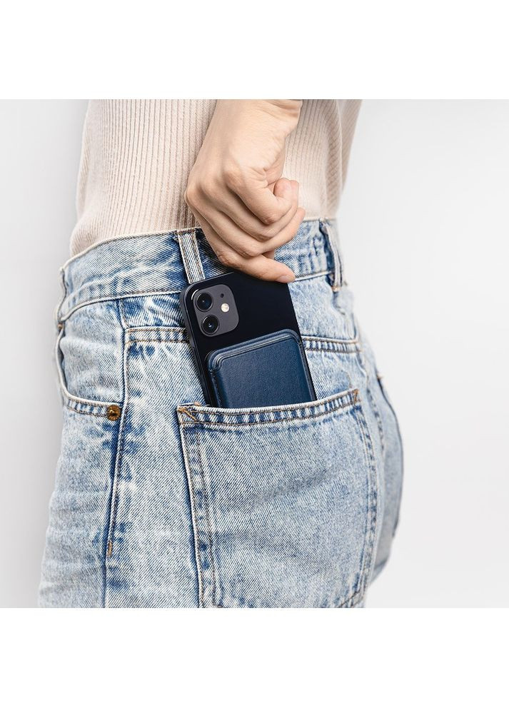 Магнітна кишеня-гаманець MagWallet для iPhone синій (GS-103-168-229-142) SwitchEasy (352506663)