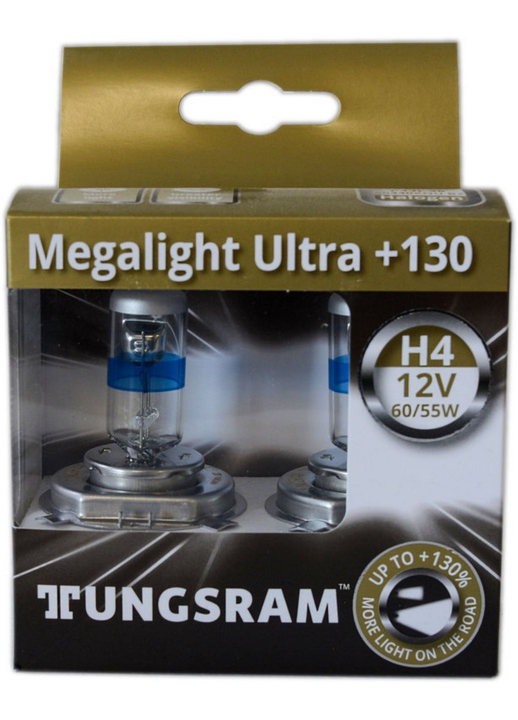 Галогенна лампа h4 12v 60/55w p43t +130% megalight ultra, No Brand (282590730)