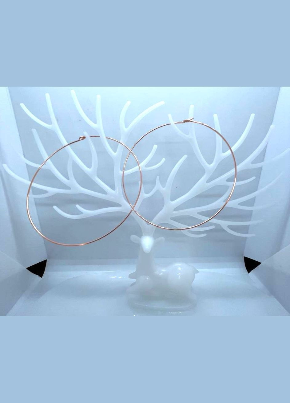 Сережки-кільця 7 см золотистий No Brand (298426499)